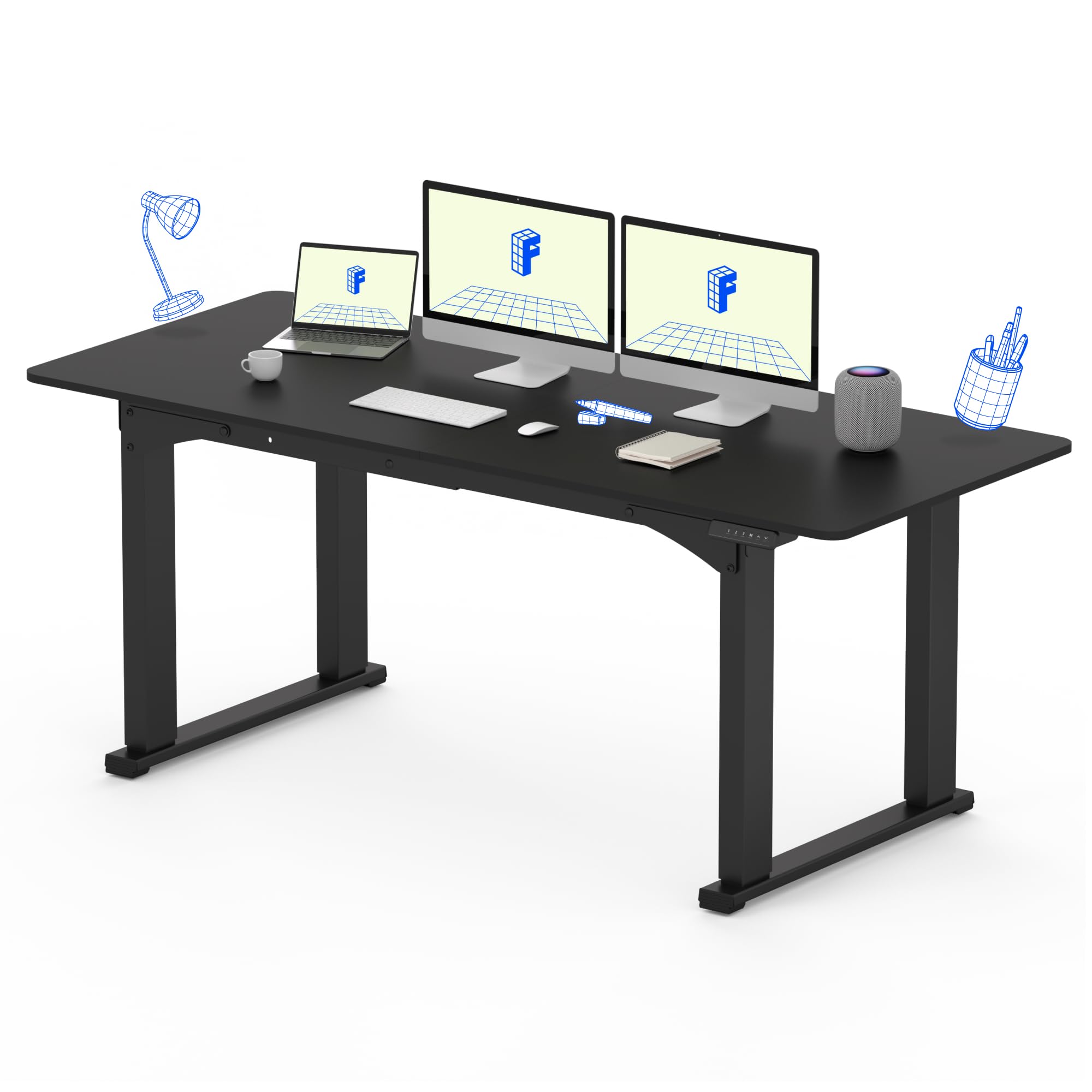Amazon.com: FLEXISPOT 4 Leg Standing Desk 71 x 32 Inch Electric